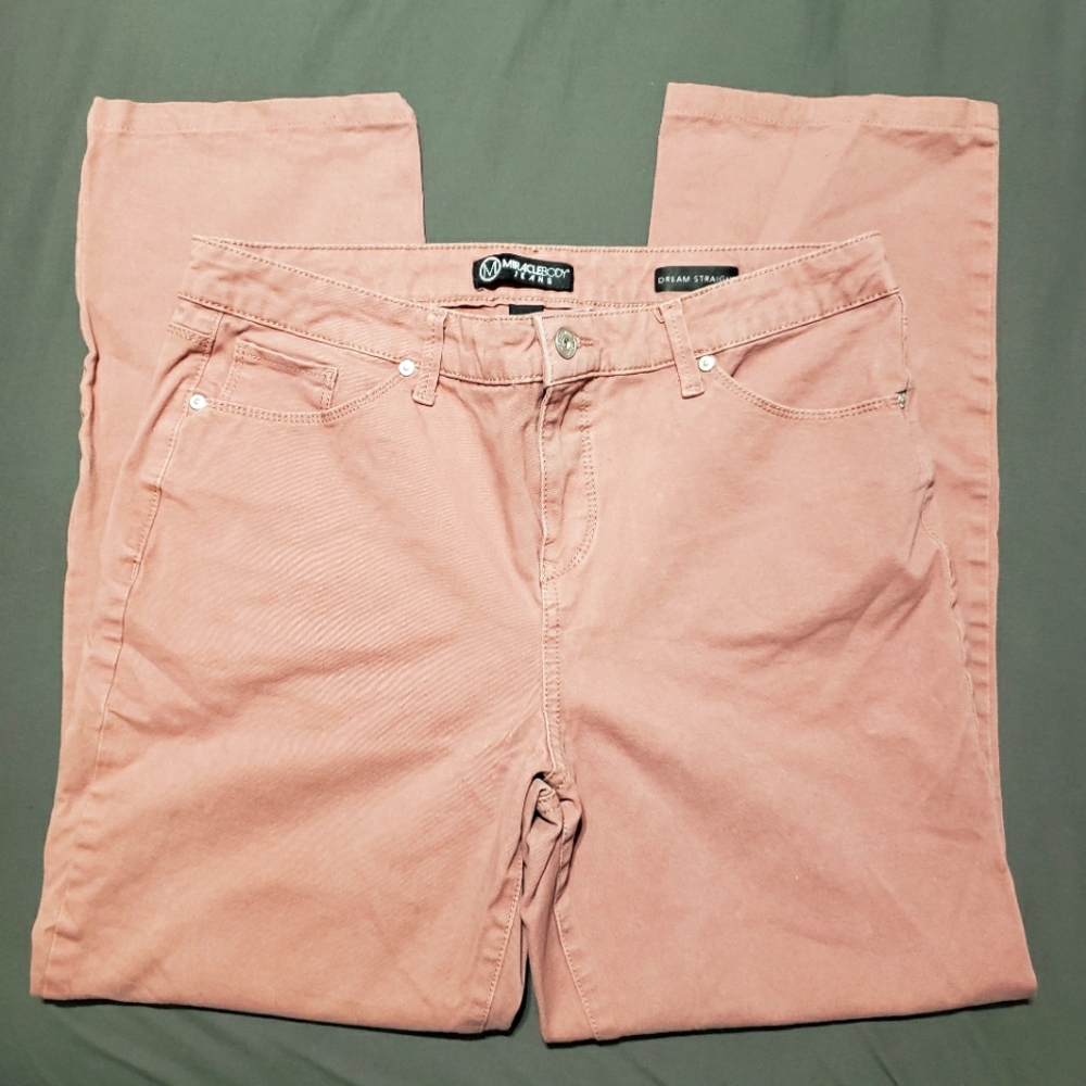 MiracleBody mauve jeans size 12